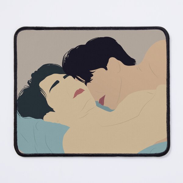 Item preview, sky and prapai cuddling in bed designed and sold by Pinu92.