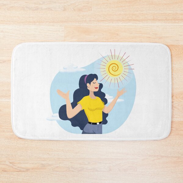 Item preview, Illustration woman happy enjoying a sunny day. Ideal for educational and promotional materials designed and sold by LucianoCosmo.