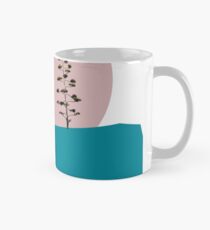 Bäume mit Pink und Blau Tasse