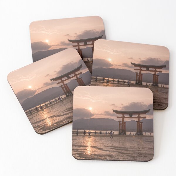 Item preview, Gorgeous sunset at itsukushima torii gate designed and sold by AvonPerception.