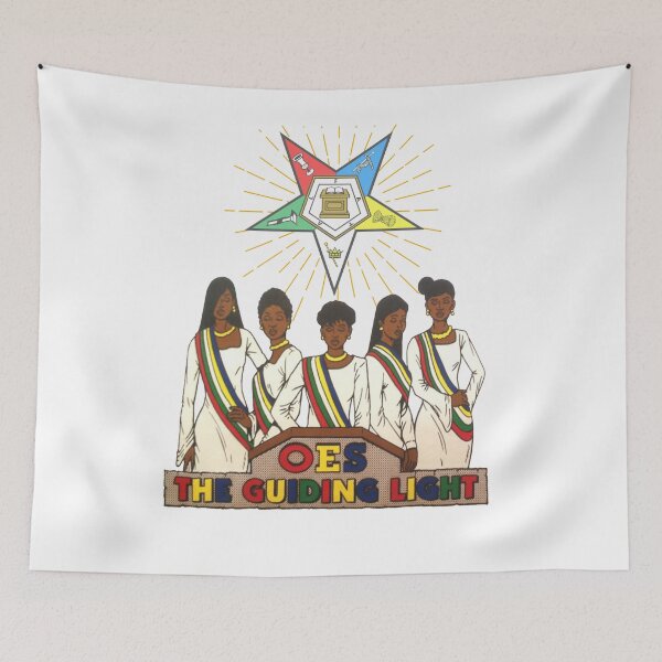 Item preview, OES Order Of The Eastern Star Logo Sistars The Guiding Light Freemason designed and sold by TopTeeShop.