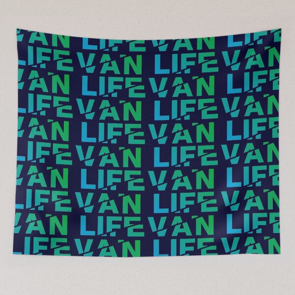 Item preview, Van Life gradient greeny blue designed and sold by robnoble.