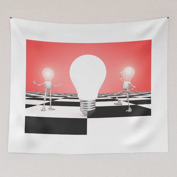 Item preview, Two lightbulb figures with a lightbulb designed and sold by MIRO3D.