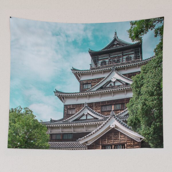 Item preview, Castillo de Hiroshima (広島城 hiroshima jō), también conocido como castillo de las carpas (鯉城 rijō) designed and sold by AvonPerception.