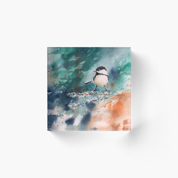 Lone Chick Acrylic Block