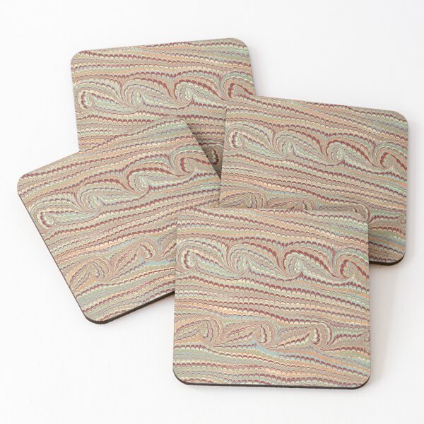 Item preview, Swirling and stripey soft colored marbling designed and sold by coverinlove.