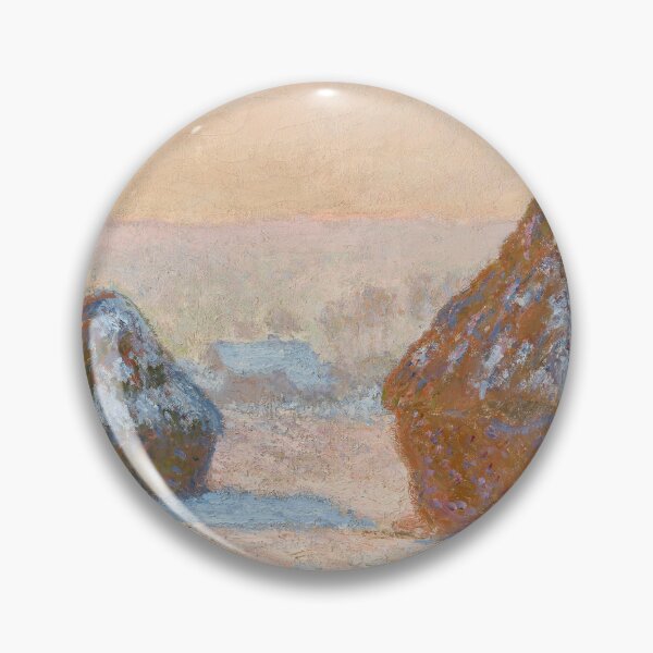 Item preview, Wheatstacks, Snow Effect, Morning (1891) | Monet designed and sold by Oliveirallan.