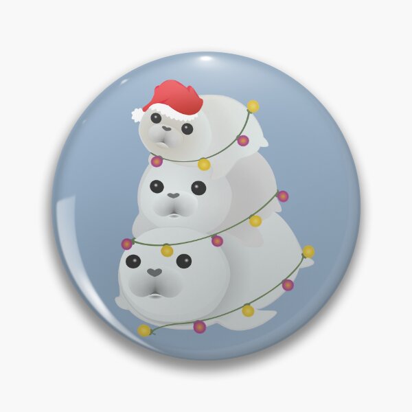 Item preview, seals christmas tree cute seal designed and sold by MiraNomegusta.