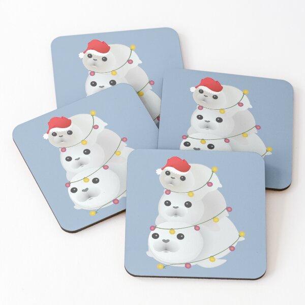 Item preview, seals christmas tree cute seal designed and sold by MiraNomegusta.