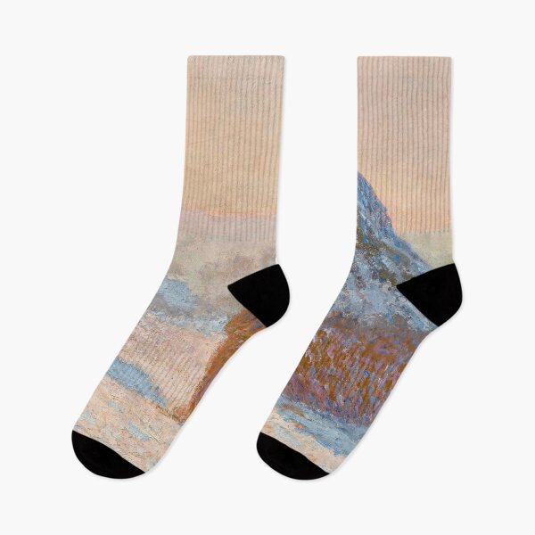 Item preview, Wheatstacks, Snow Effect, Morning (1891) | Monet designed and sold by Oliveirallan.