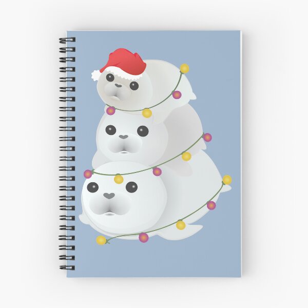 Item preview, seals christmas tree cute seal designed and sold by MiraNomegusta.