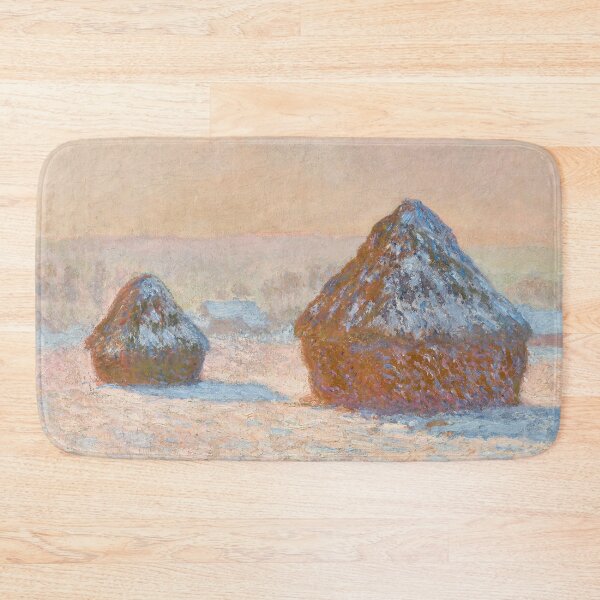 Item preview, Wheatstacks, Snow Effect, Morning (1891) | Monet designed and sold by Oliveirallan.