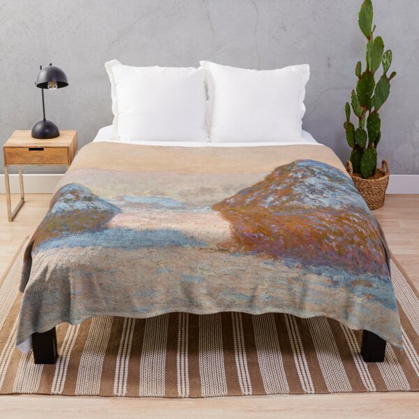 Item preview, Wheatstacks, Snow Effect, Morning (1891) | Monet designed and sold by Oliveirallan.