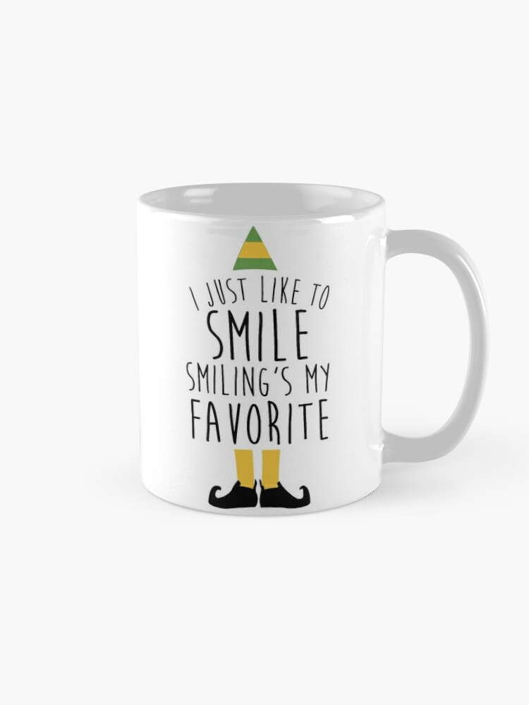 Smiling's my favorite Buddy The Elf Movie Will Ferrell Coffee Mug