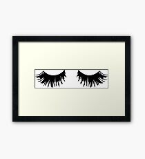 Eyelash Print Framed Print