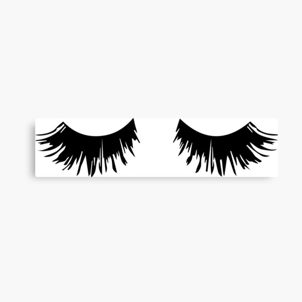 Eyelash Print Canvas Print