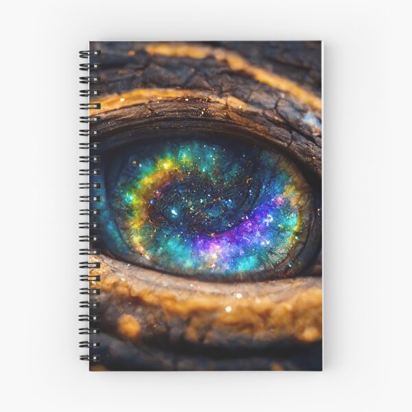 Aperçu de l'œuvre Oeil menaçant abstrait de l'univers créée et vendue par MerchFever.