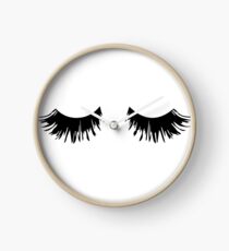 Eyelash Print Clock