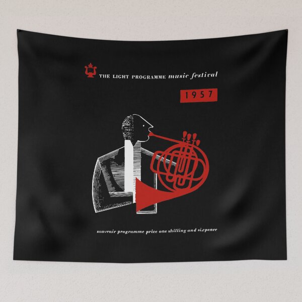 Item preview, 1957 MUSIC FESTIVAL PROGRAMME COVER designed and sold by ThrowbackAds.