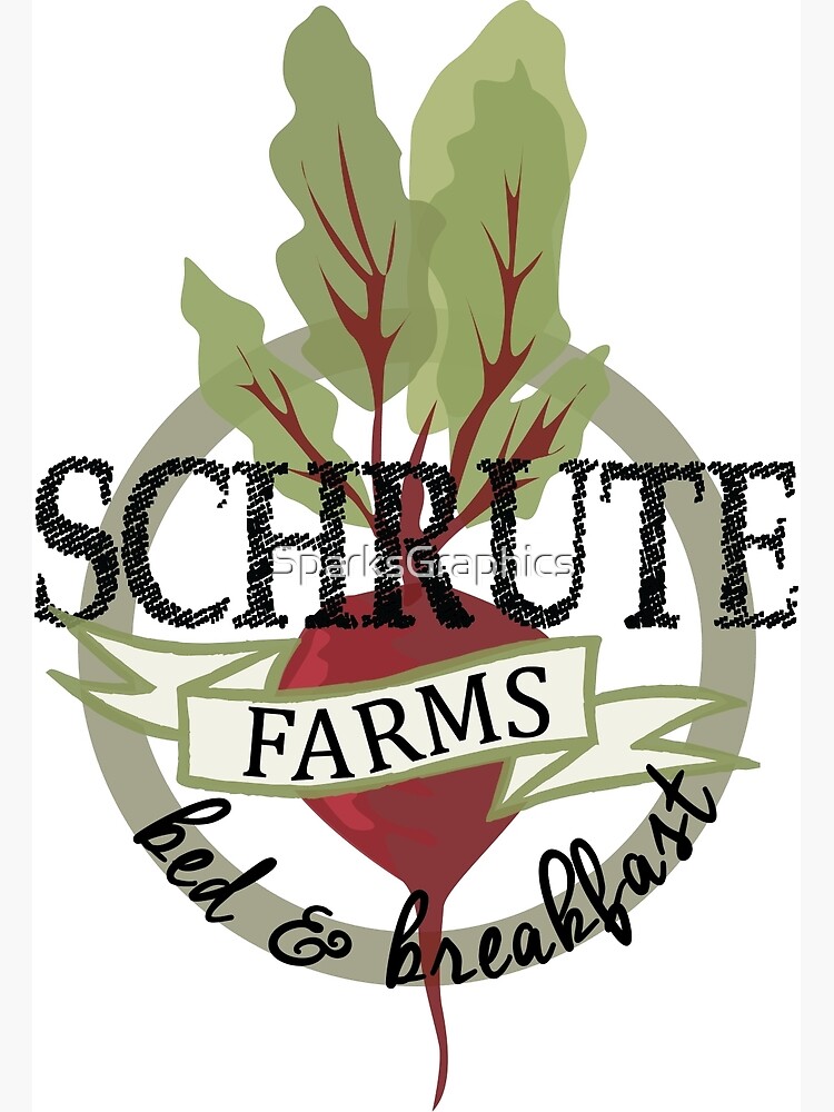 "Schrute Farms Bed And Breakfast" Photographic Print By SparksGraphics ...