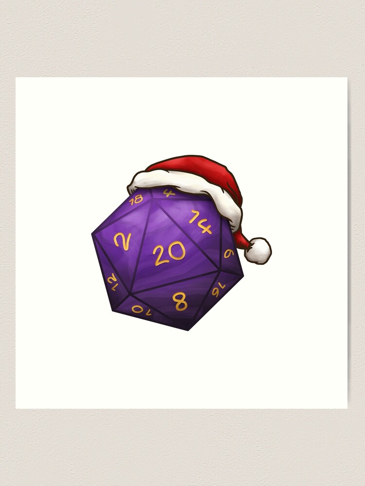 Dungeons & Dragons Christmas Dice Wrapping Paper Dnd Critmas 