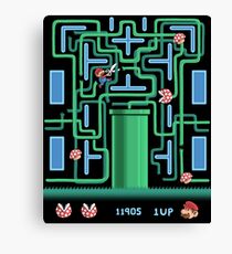 Pac-Mario Canvas Print