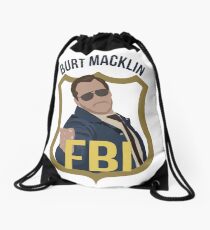 Burt Macklin - Parks and Recreation Drawstring Bag