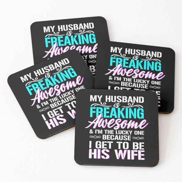 Item preview, MY HUSBAND IS FREAKING AWESOME designed and sold by jaftees.