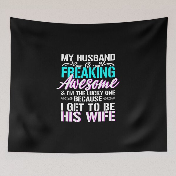 Item preview, MY HUSBAND IS FREAKING AWESOME designed and sold by jaftees.