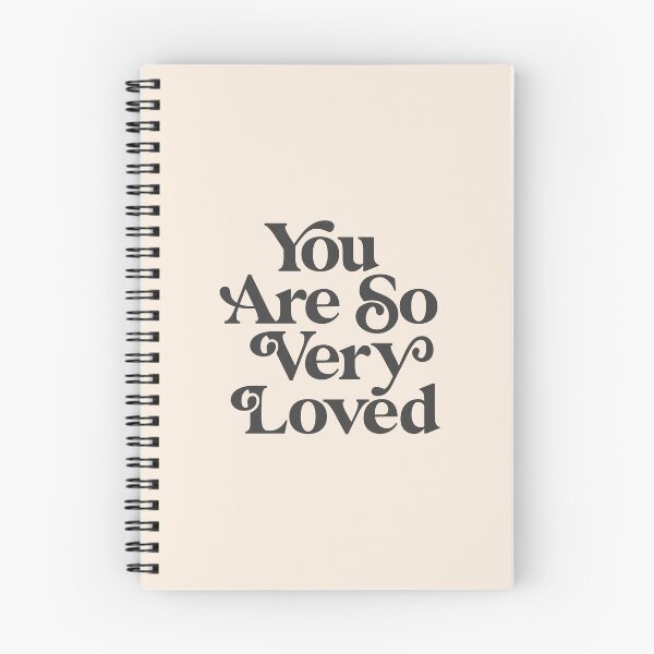 Item preview, You Are So Very Loved Inspirational Typography Print in Black and Cream designed and sold by MotivatedType.