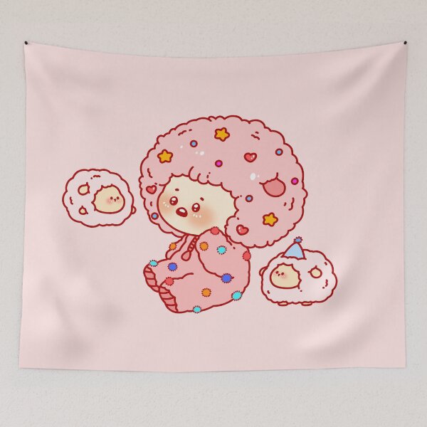 Item preview, Cute Pink Sheep designed and sold by satchisatchi.
