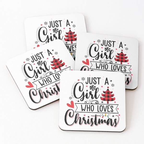 Item preview, Merry Christmas Quotes :Christmas Sayings , just a Girl Who Loves Christmas designed and sold by sweary12.