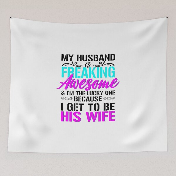 Item preview, MY HUSBAND IS FREAKING AWESOME designed and sold by jaftees.