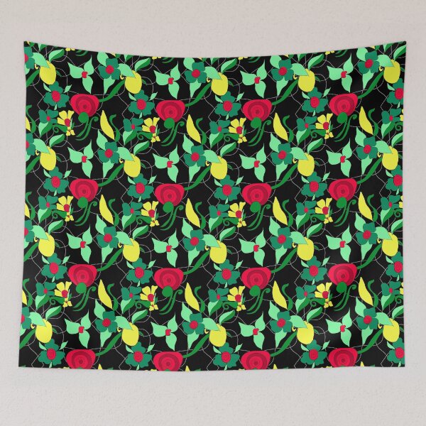 Item preview, Colorful Free Hand Floral Pattern designed and sold by patternologyy.