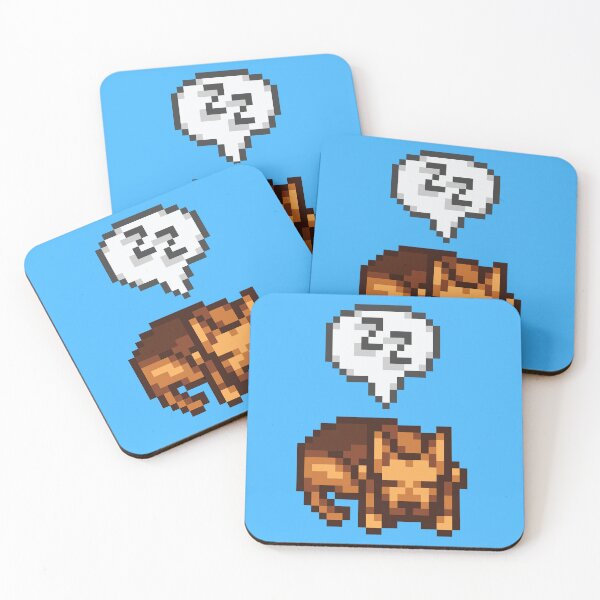 Item preview, Stardew Valley Dog sleeping zzz designed and sold by aiya-pixels.