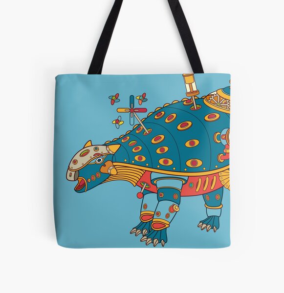 Dinosaur, from the AlphaPod collection All Over Print Tote Bag