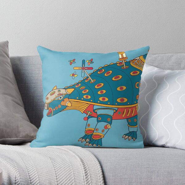 Dinosaur, from the AlphaPod collection Throw Pillow