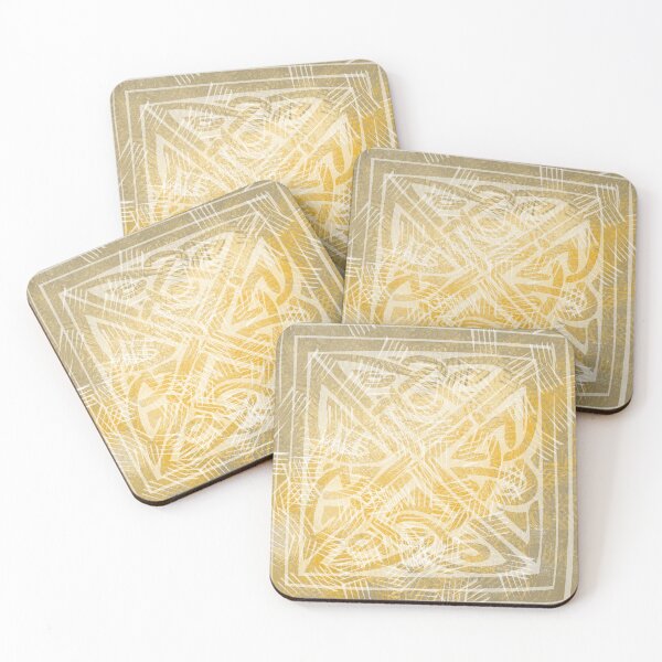 Item preview, Celtic Pattern 3 White Lines  - Throw Pillows and Prints.  designed and sold by ScatterHub.
