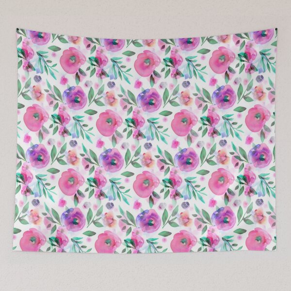 Item preview, Pastel floral abstract pattern designed and sold by Mirarima.