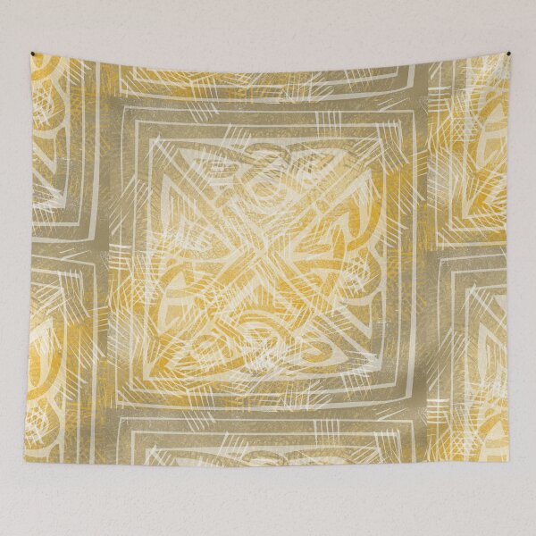 Item preview, Celtic Pattern 3 White Lines  - Throw Pillows and Prints.  designed and sold by ScatterHub.