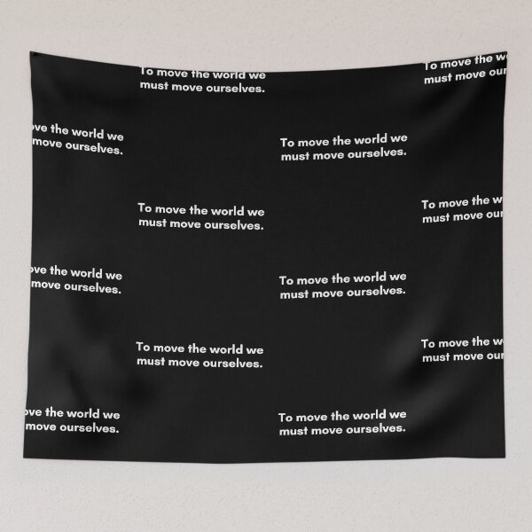 Item preview, To move the world first move ourself. | Philosophy Quote from Socrates | White and Black designed and sold by Philosopherous.