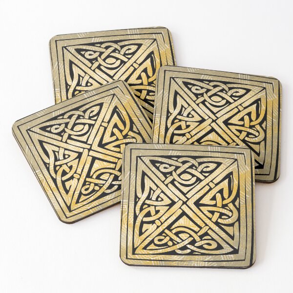 Item preview, Celtic Pattern 4 Black Lines - Throw Pillows and Prints.  designed and sold by ScatterHub.