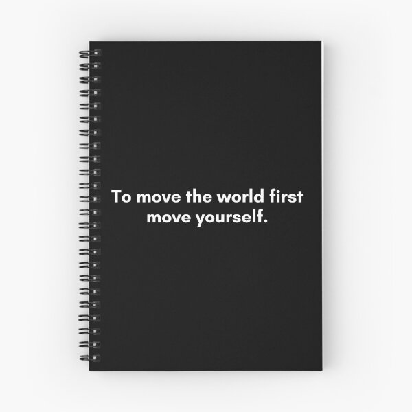 Item preview, To move the world first move yourself. | Philosophy Quote from Socrates | White and Black designed and sold by Philosopherous.
