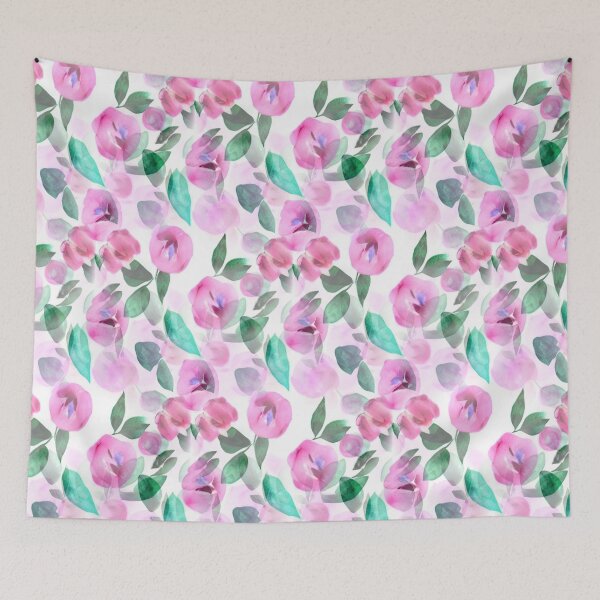 Item preview, Pastel floral abstract pattern designed and sold by Mirarima.