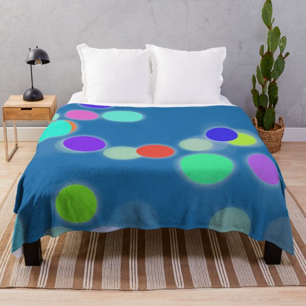 Item preview, Glowing Circles on Blue designed and sold by designs-by-ann.