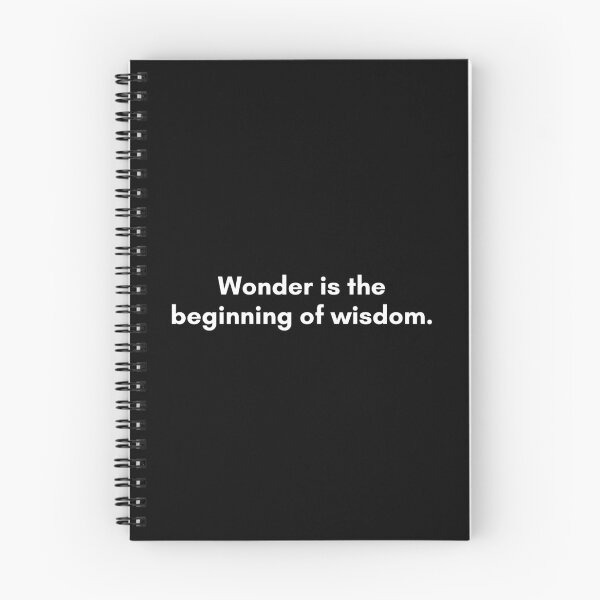 Item preview, Wonder is the beginning of wisdom. | Philosophy Quote from Socrates | White and Black designed and sold by Philosopherous.