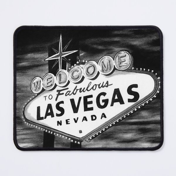 Artikelvorschau, Willkommen in Las Vegas, Las Vegas, Las Vegas Sign, Fabulous Las Vegas, Neon Las Vegas, Black and White Las Vegas Sign entworfen und verkauft von Nostrathomas66.