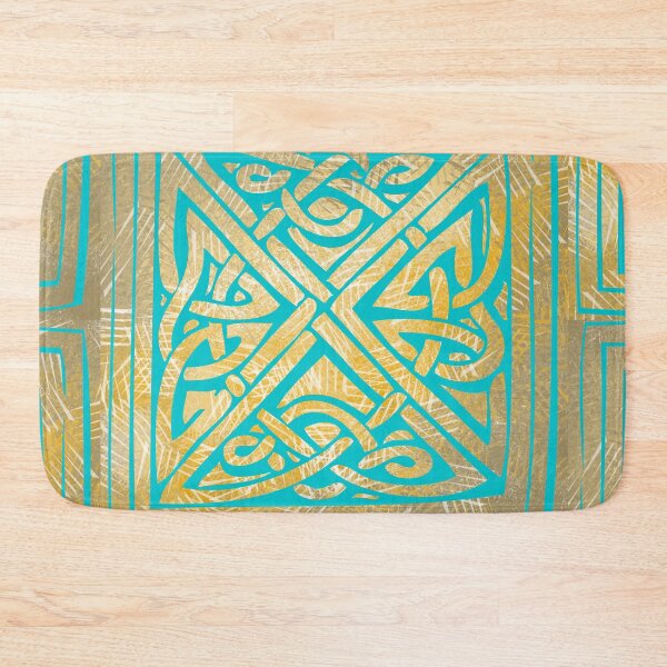 Item preview, Celtic Pattern 5 Aqua Marine Lines - Throw Pillows and Prints.  designed and sold by ScatterHub.