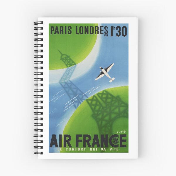 Item preview, 1936 Air France Paris to London Travel Poster designed and sold by retrographics.