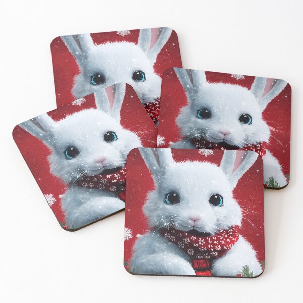 Item preview, Cute Christmas bunny designed and sold by art8085.